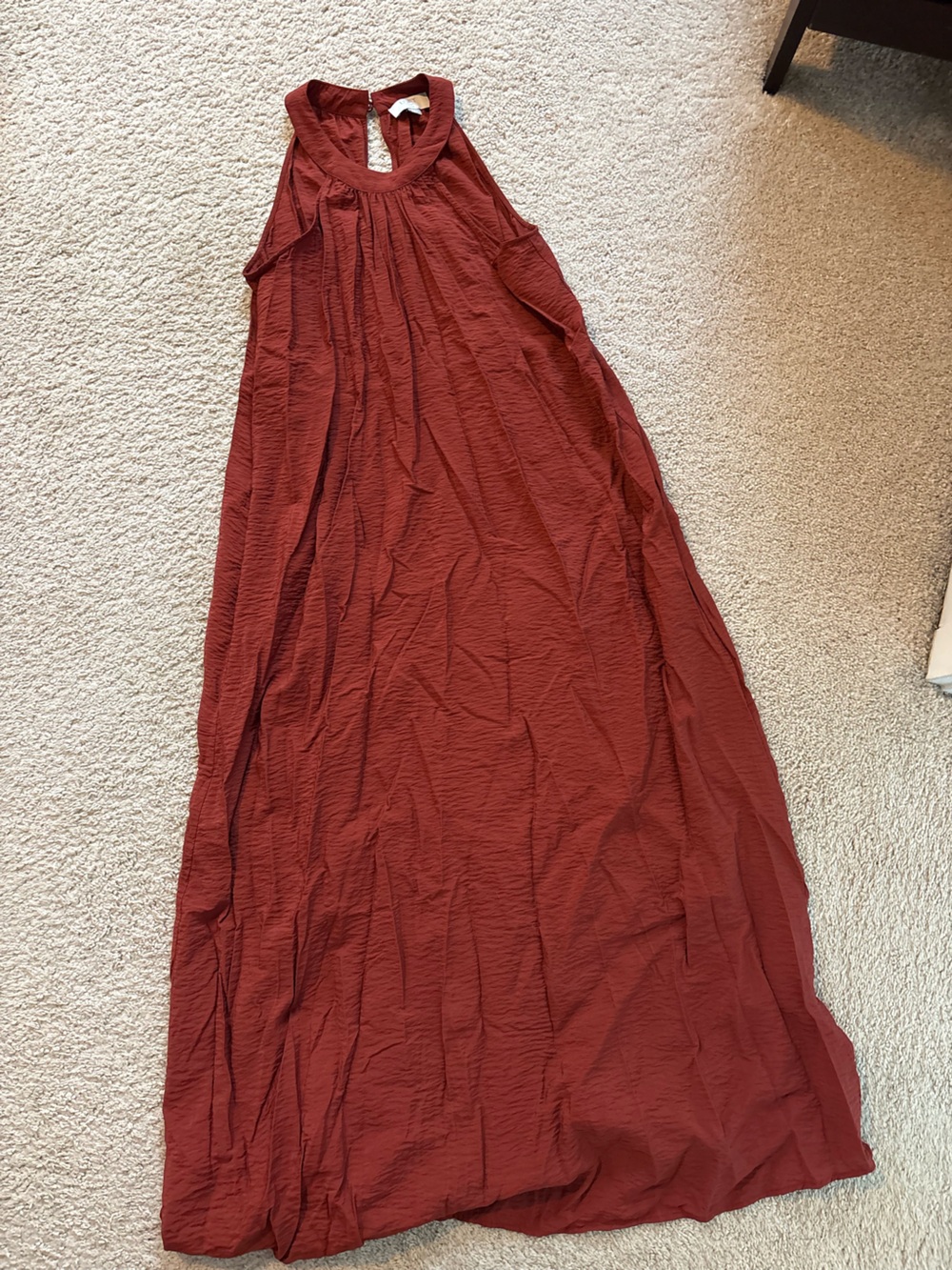 LOFT Rust Red MIDI Dress